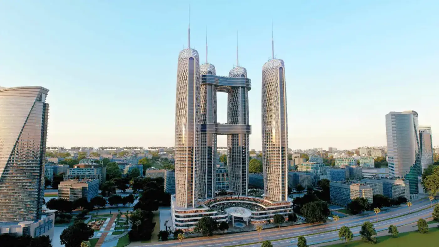 نايل بيزنيس سيتي العاصمة الادارية الجديدة الطريق الدائرى الاقليمى بواسطة نايل للتطوير العقاري