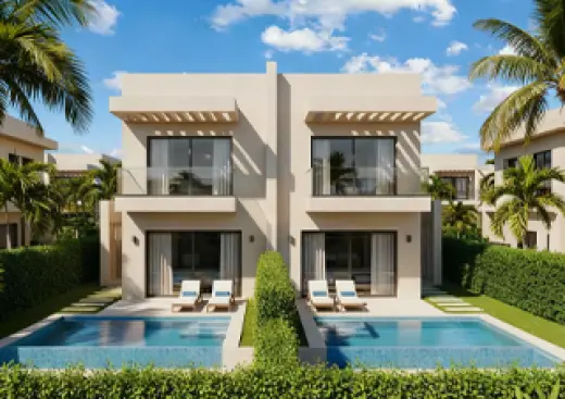 Twin House 4 Beds With Garden